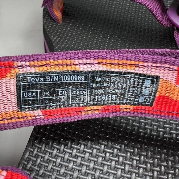 Teva Midform Universal Sandals Women's Size 7 Colorful Adjustable Stappy Active‎ - Picture 11 of 11